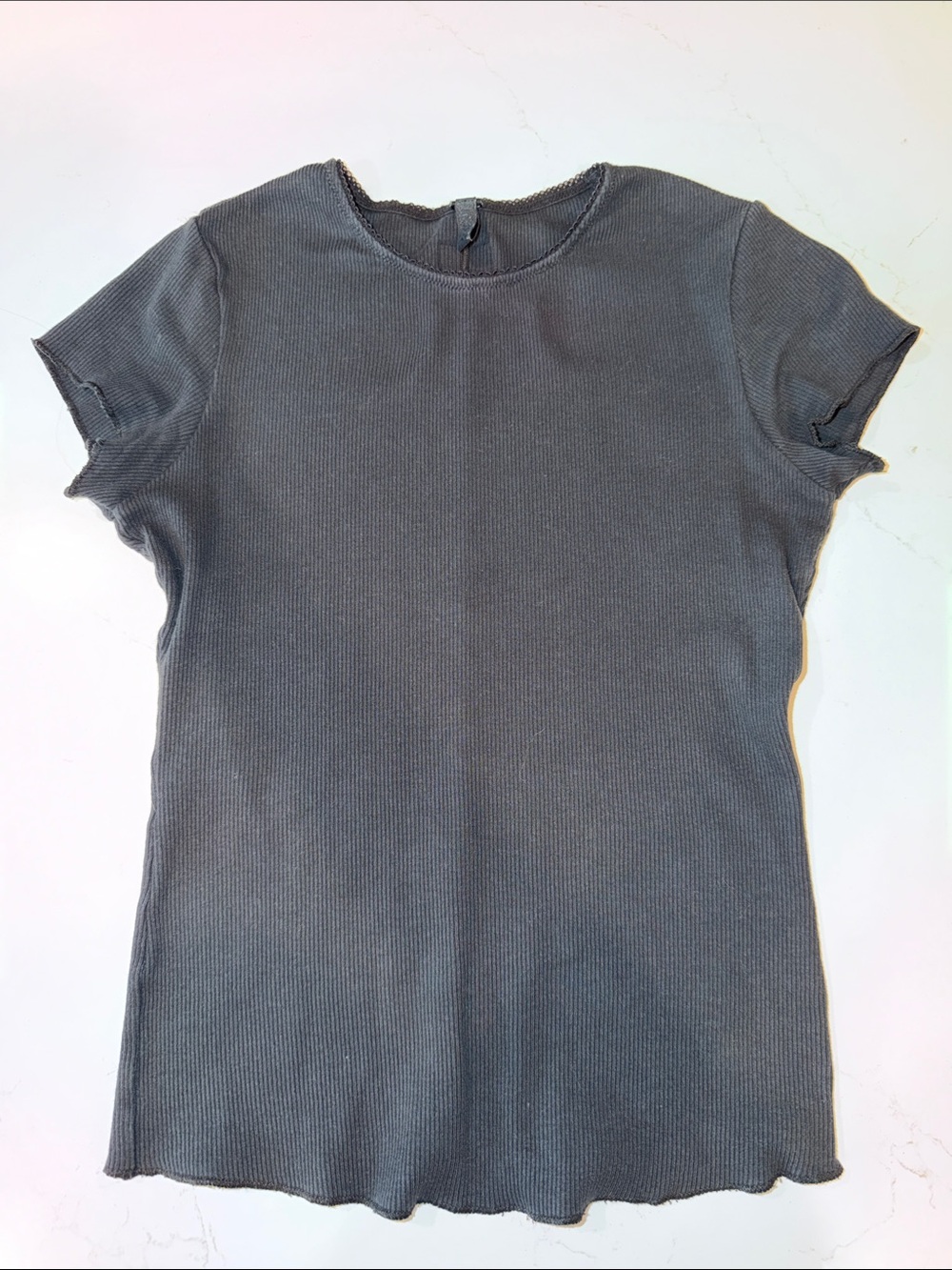 SKIMS Ribbed Crewneck Short Sleeve Top